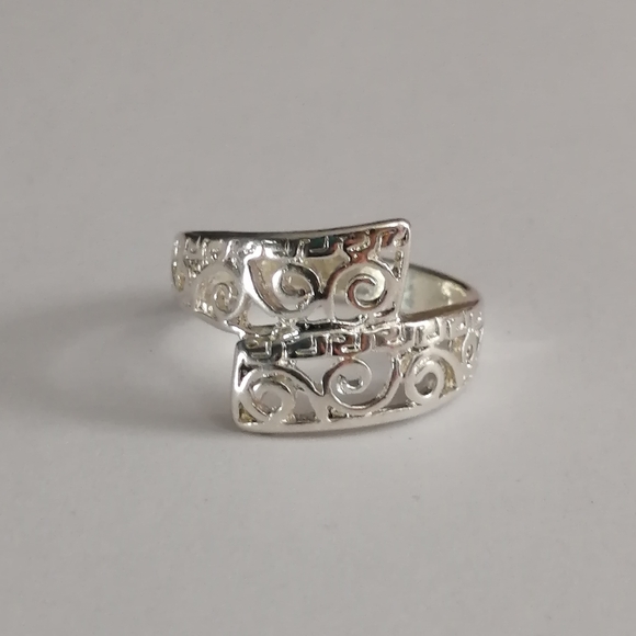Y2K Sterling Silver Filigree Wrap Ring - Picture 6 of 10